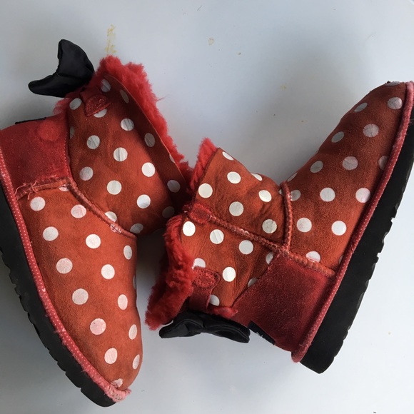 Disney Minnie Mouse Uggs Sz3 - Picture 2 of 8